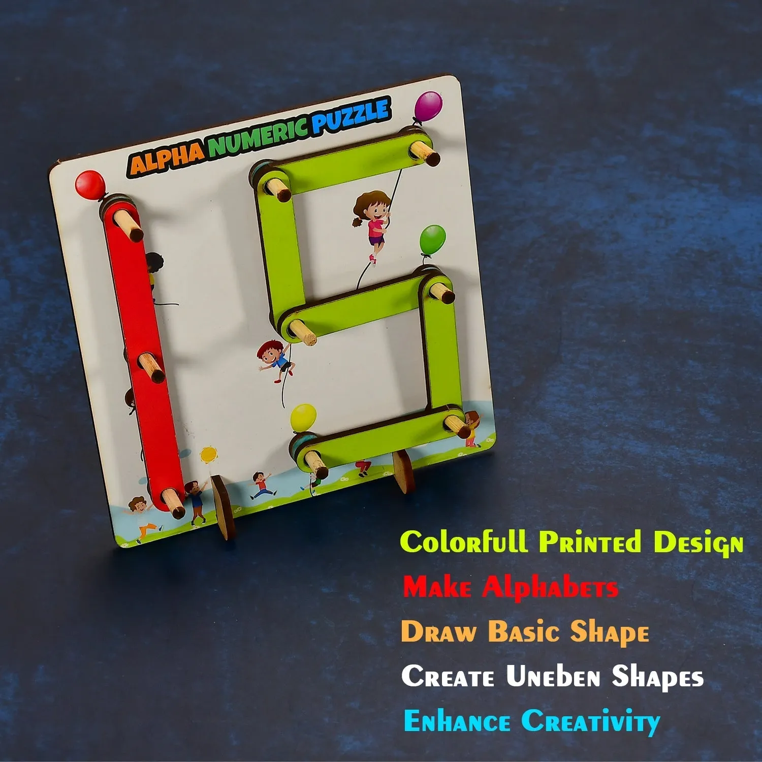 3497 Alpha Numeric Puzzle Construction Puzzle Toys For Kids 3  Years For Teaching Letters, Numbers