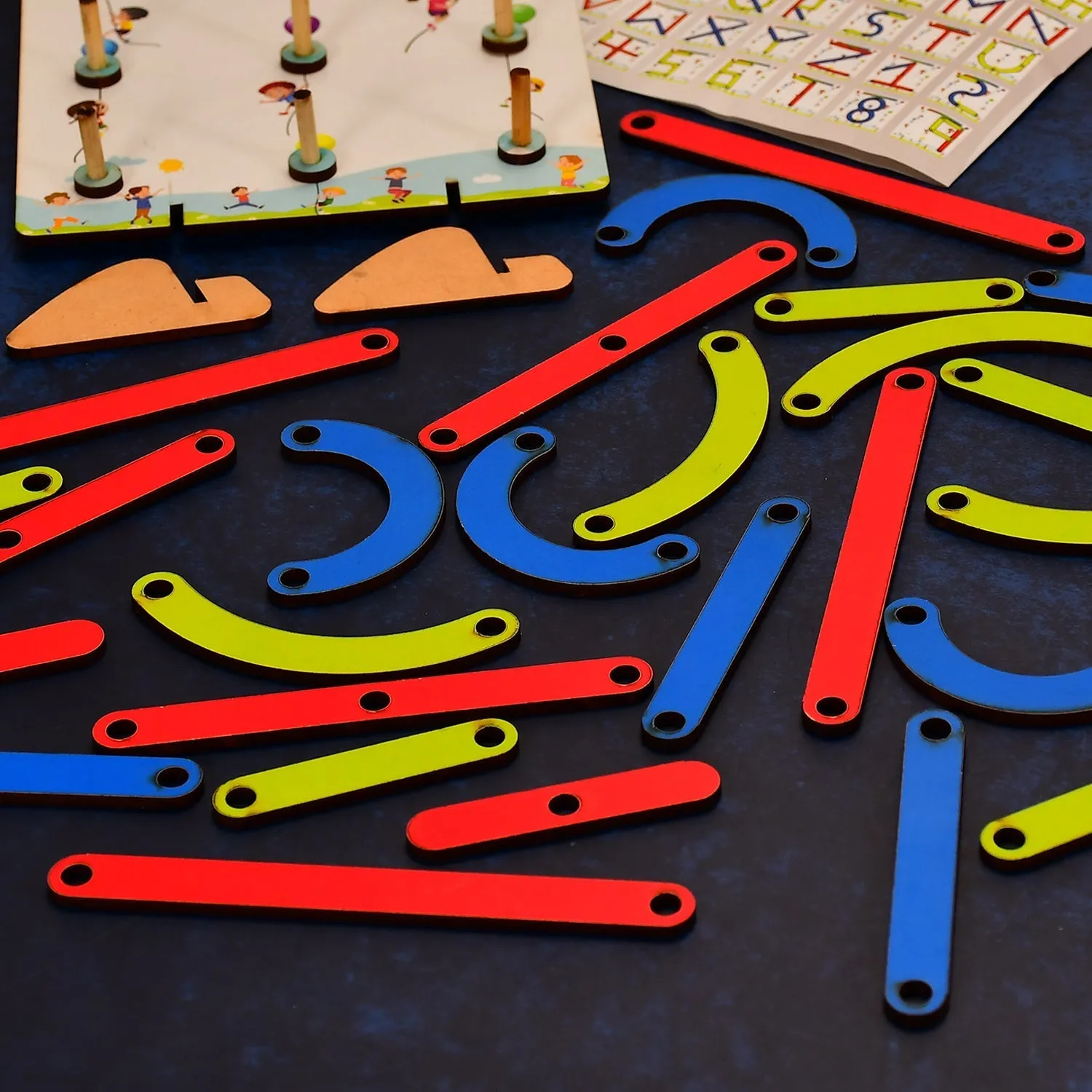 3497 Alpha Numeric Puzzle Construction Puzzle Toys For Kids 3  Years For Teaching Letters, Numbers