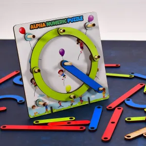 3497 Alpha Numeric Puzzle Construction Puzzle Toys For Kids 3  Years For Teaching Letters, Numbers