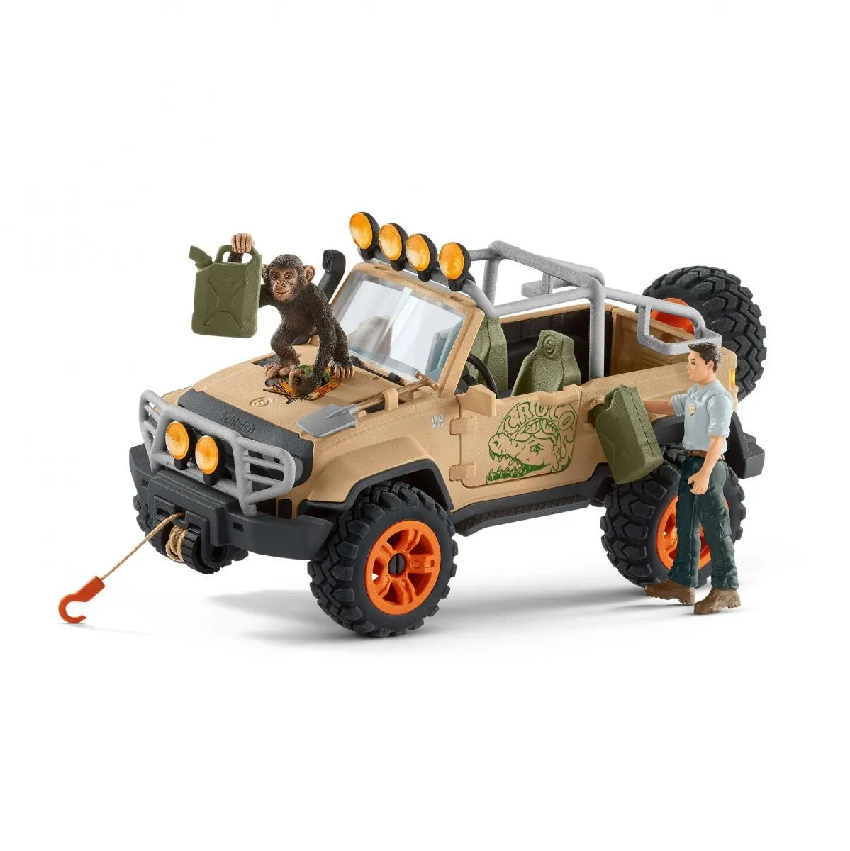4x4 vehicle with winch