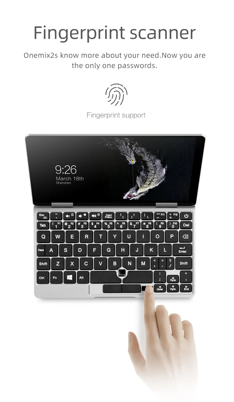 7" One Netbook One Mix Yoga Pocket Laptop (Intel Celeron 3965Y, IPS 1920x1200, Win 10, 8GB Ram, 128GB SSD)