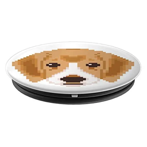Amazon.com: Cute Pixelated Puppy Design - PopSockets Grip and Stand for Phones and Tablets: Cell Phones & Accessories