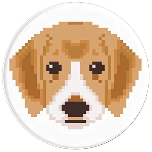 Amazon.com: Cute Pixelated Puppy Design - PopSockets Grip and Stand for Phones and Tablets: Cell Phones & Accessories