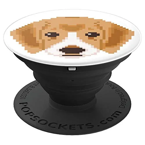 Amazon.com: Cute Pixelated Puppy Design - PopSockets Grip and Stand for Phones and Tablets: Cell Phones & Accessories
