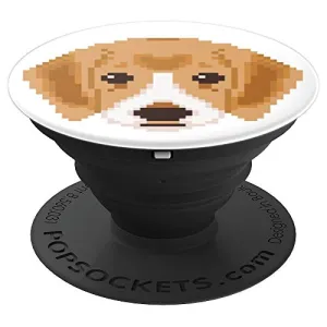 Amazon.com: Cute Pixelated Puppy Design - PopSockets Grip and Stand for Phones and Tablets: Cell Phones & Accessories