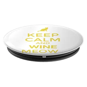 Amazon.com: Keep Calm And Wine Meow! - PopSockets Grip and Stand for Phones and Tablets: Cell Phones & Accessories