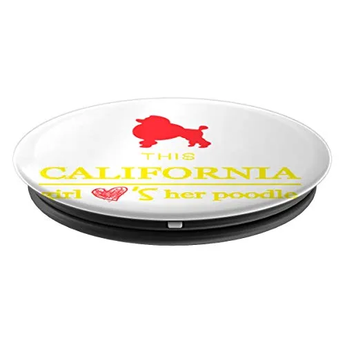 Amazon.com: This California Girl Loves Her Poodle! - PopSockets Grip and Stand for Phones and Tablets: Cell Phones & Accessories