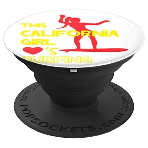 Amazon.com: This California Girl Loves Surfing - PopSockets Grip and Stand for Phones and Tablets: Cell Phones & Accessories