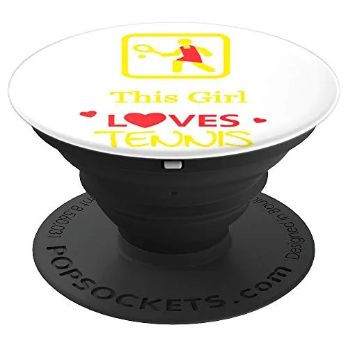 Amazon.com: This Girl Loves Tennis! - PopSockets Grip and Stand for Phones and Tablets: Cell Phones & Accessories