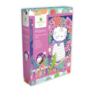 Artissimo Kit - Glitter Boards, Cuddly Cats
