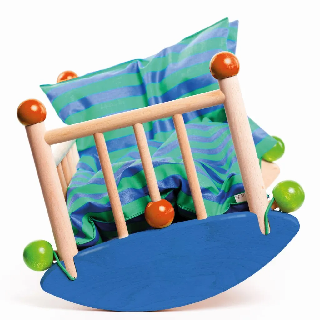 Bajo Doll's Cot with Cradle