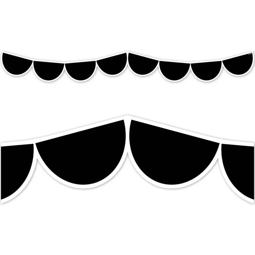 Black Half-Dots EZ Borders