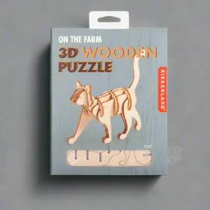 Cat 3D Wooden Puzzle