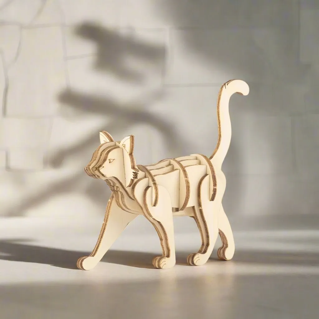 Cat 3D Wooden Puzzle