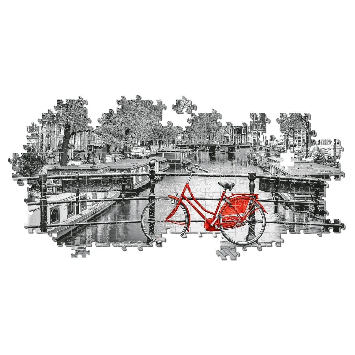 Clementoni Amsterdam Bicycle Panorama 1000 Piece Jigsaw Puzzle
