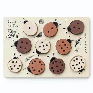 Count to Ten Wooden Tray Puzzle | Ladybugs