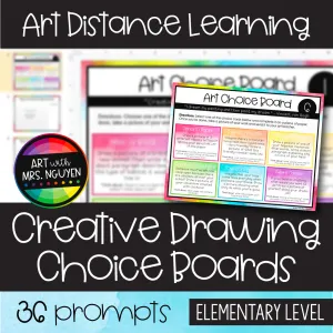 Creative Drawing Choice Boards | Art Distance Learning