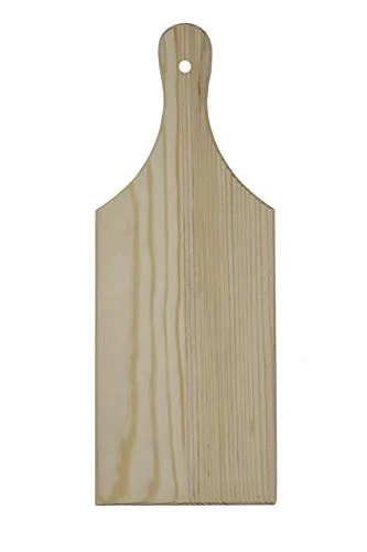 Creative Hobbies Small Unfinished Wooden Cutting Boards - Mini Charcuterie for Decorating and Crafting, 9.25 H x 3.5 W x 1/4 Inches | 4 Pack