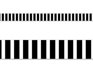 Creative Teaching Black White Bold Stripes EZ Border (Core Decor) (CTP 10458)