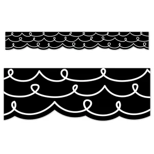 Creative Teaching Core Decor Loop-de-Loop on Black EZ Border (CTP 10879)