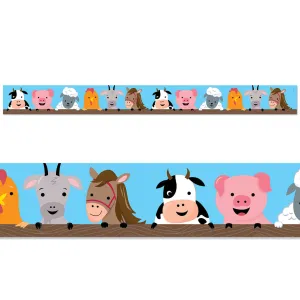 Creative Teaching Farm Faces EZ Border (Core Decor) (CTP 10508)