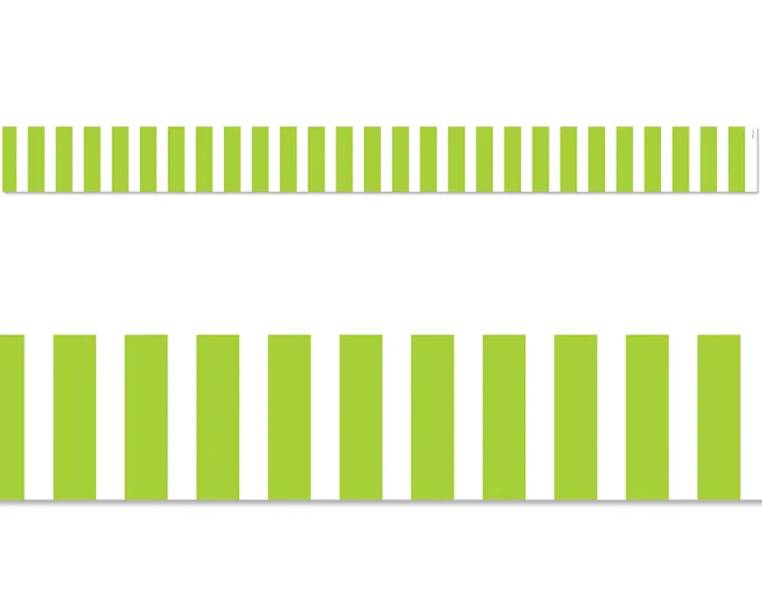 Creative Teaching Lime Green Bold Stripes Border EZ Border (CTP 10497)