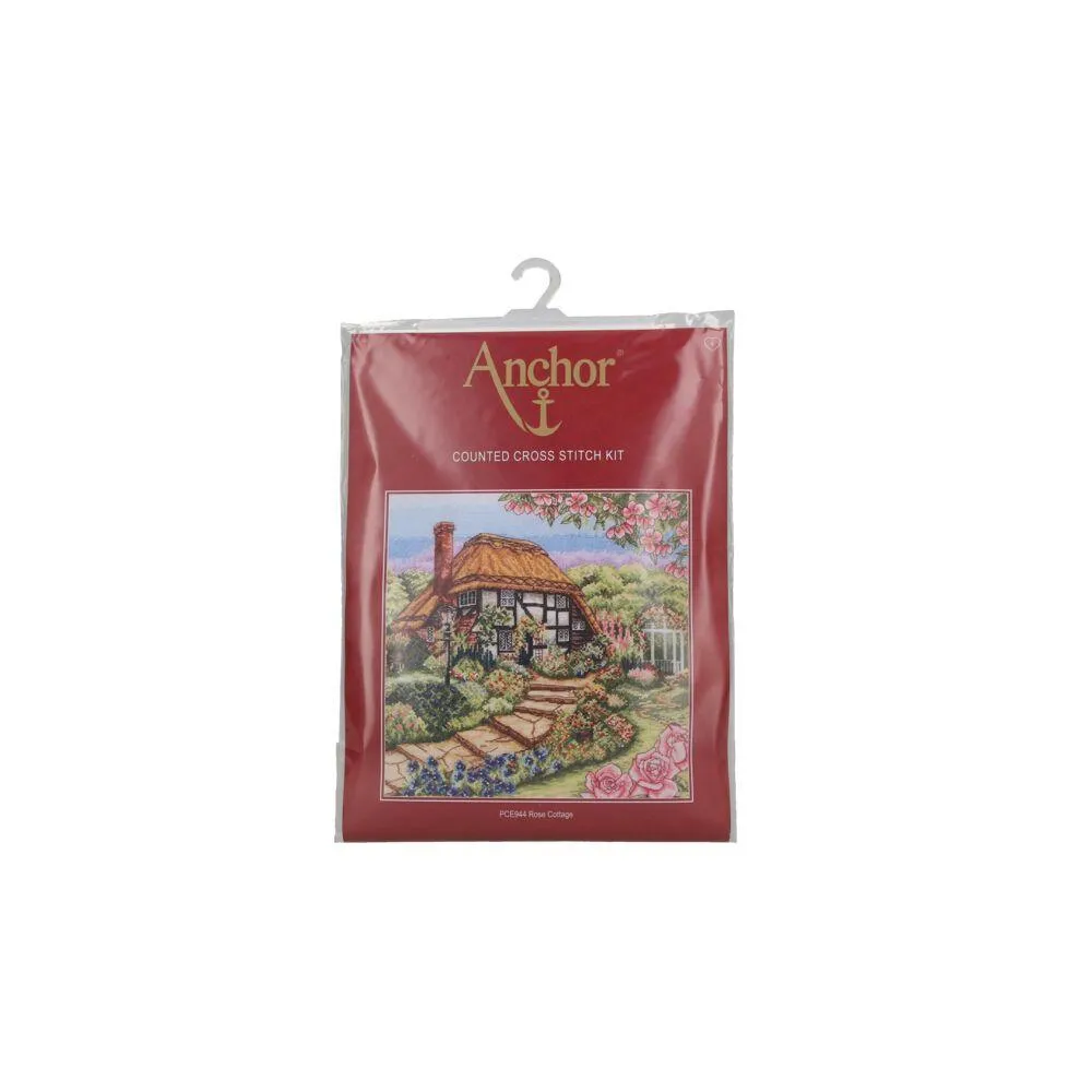 Cross Stitch Kit Anchor - Rose Cottage