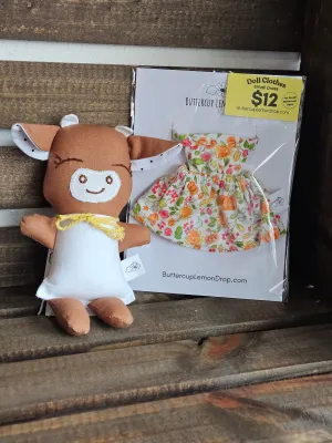 Doll Clothes Pumpkin Dress- Baby