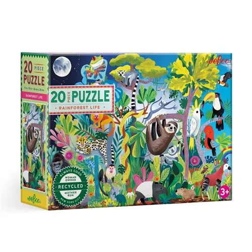 eeBoo Rainforest Life 20 Piece Puzzle