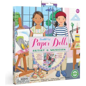 eeBoo Thoughtful Girls Paper Dolls
