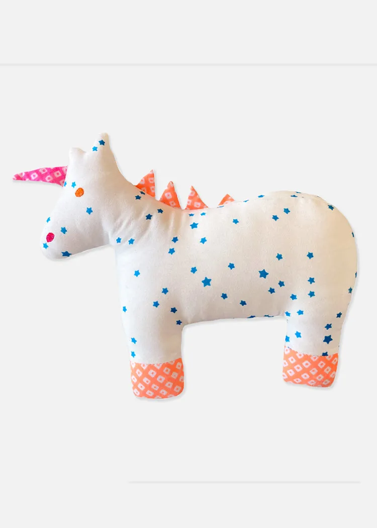 Fabric Stuffed Cushion Unicorn