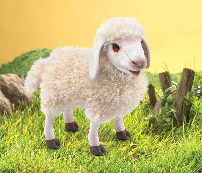 Folkmanis Wooly Sheep Hand Puppet