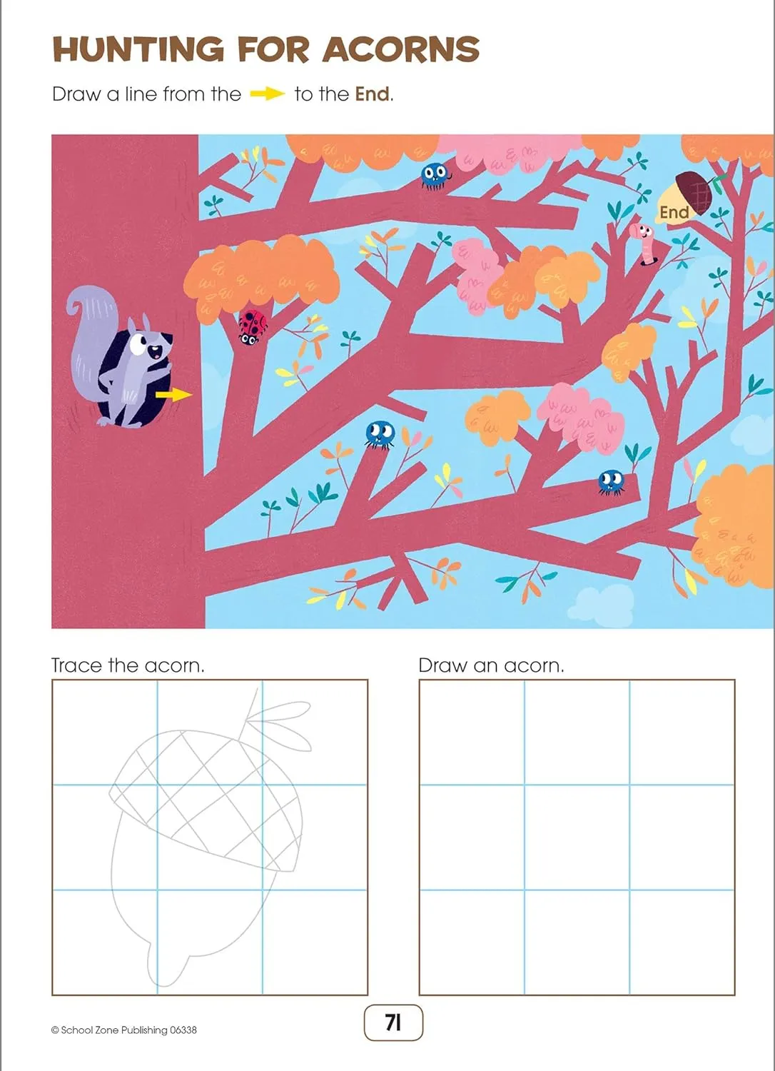 Fun and Games Kindergarten Activity Workbook - Ages 5 to 6, Mazes, Dot-to-Dots, Learn to Draw, Cut-and-Fold, What's Different, and More