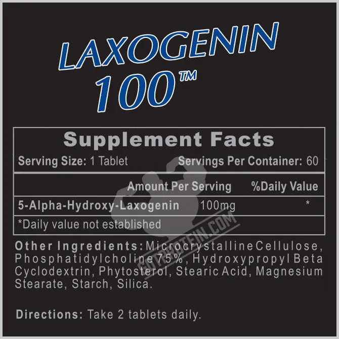 Hi-Tech Laxogenin 100 - 60 Tablets