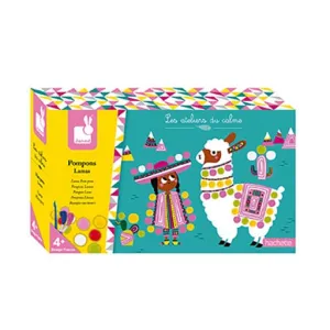 Janod Llama Pom Poms - Multicolour