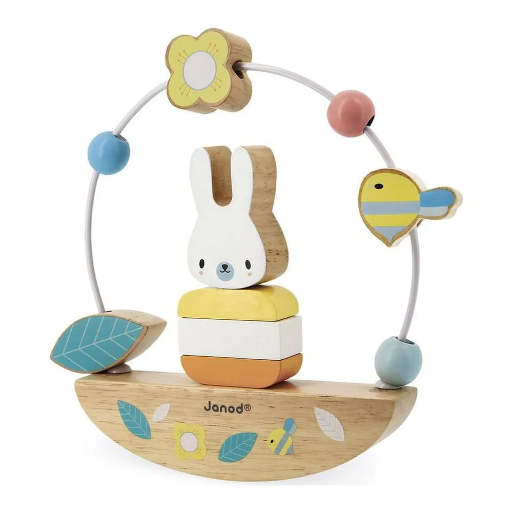 Janod Pure Bead Maze and Rocking Rabbit