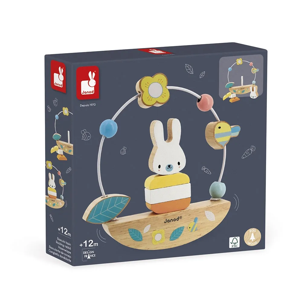 Janod Pure Bead Maze and Rocking Rabbit