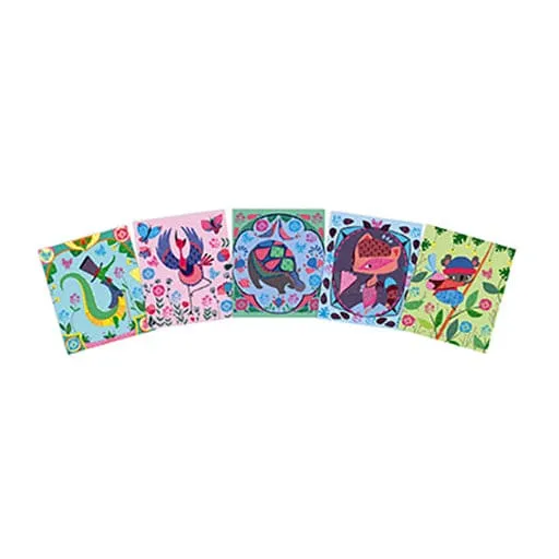 Janod Stamp And Scrub Motives Lovely Animals - Multicolour