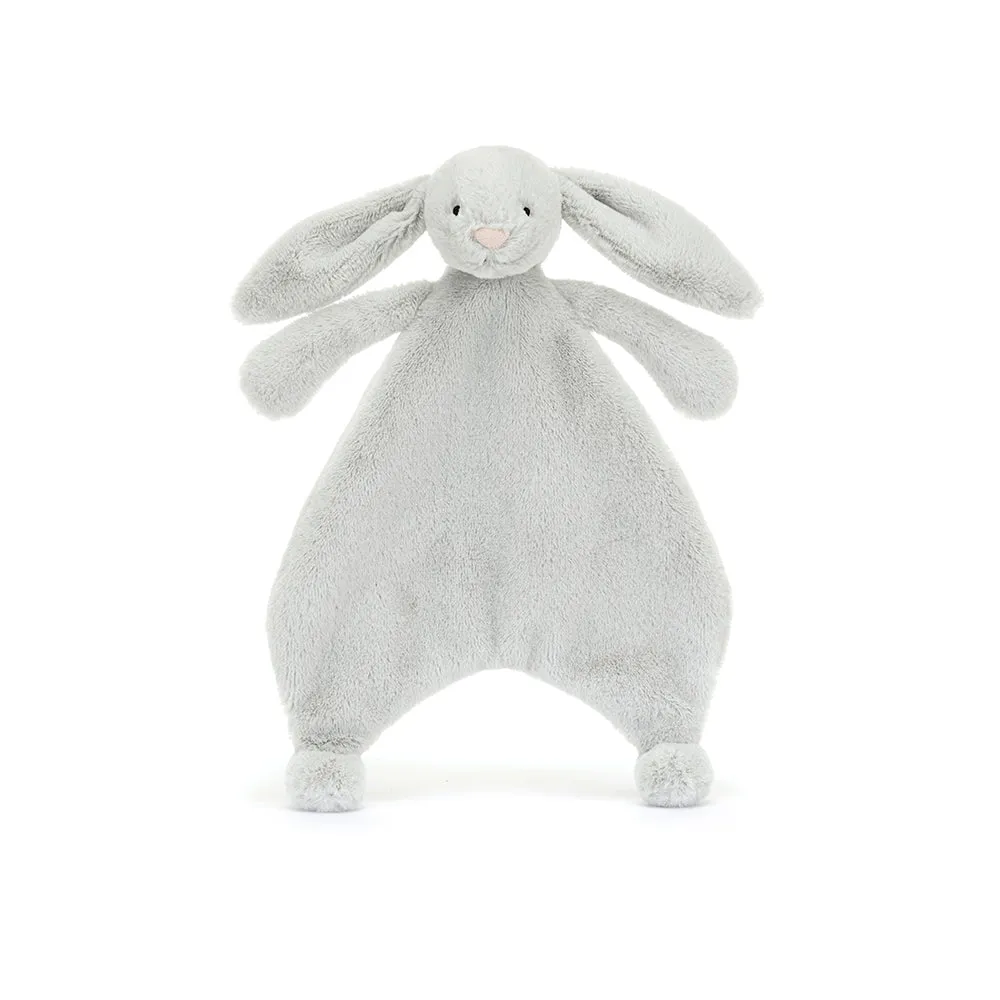 Jellycat Cuddle Bashful Silver Bunny Cuddle Cloth