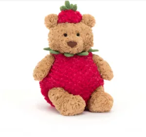 Jellycat Plush Toy Bartholomew Bear Strawberry