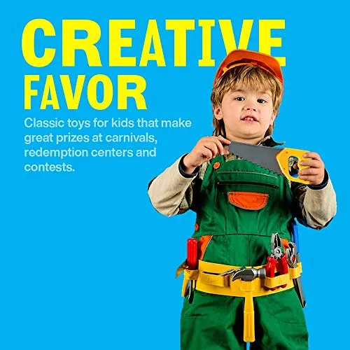 Kicko Construction Tool Set for Kids - 10 Piece Playset - Dress-Up Pretend Play Accessory