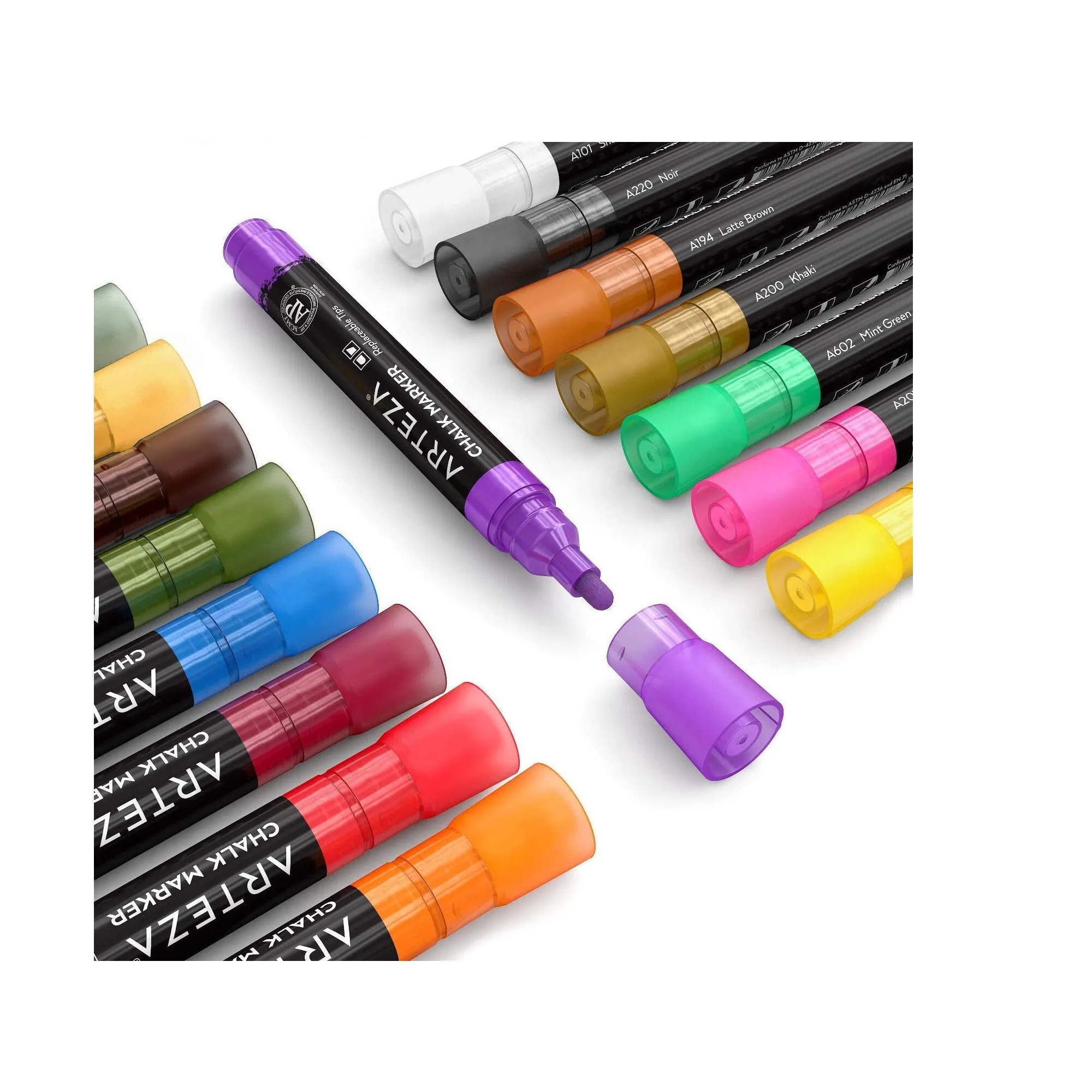 Liquid Chalk Marker Set of 16 | 16 Pastel Colors
