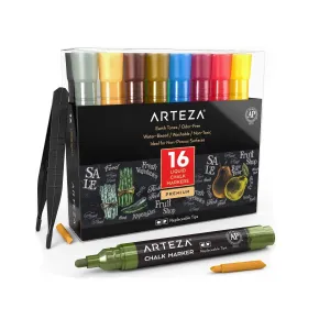 Liquid Chalk Marker Set of 16 | 16 Pastel Colors