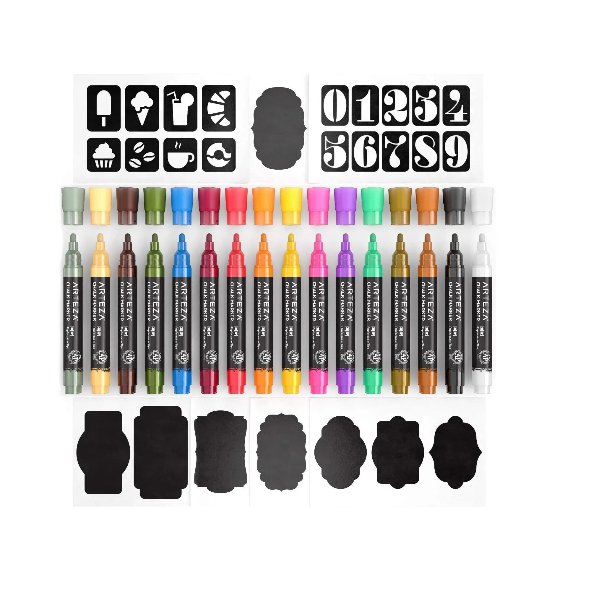 Liquid Chalk Marker Set of 16 | 16 Pastel Colors