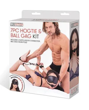Lux Fetish 7 Pc Hogtie & Ball Gag Kit