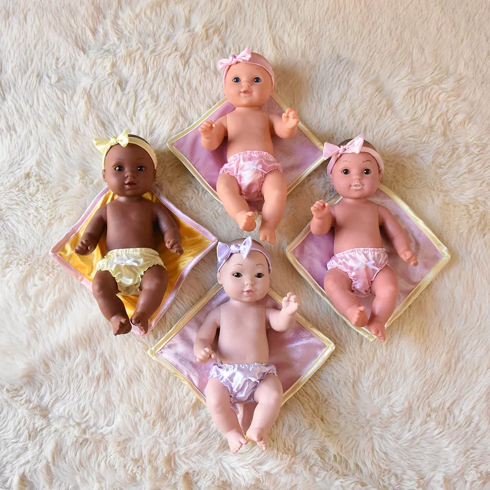 Multi-Ethnic Tender-Touch Baby Dolls | Set of 4 Realistic Dolls