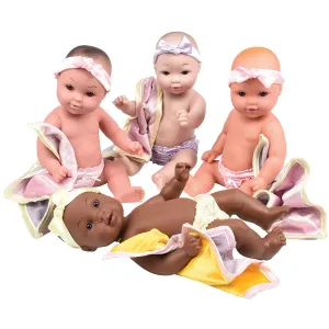 Multi-Ethnic Tender-Touch Baby Dolls | Set of 4 Realistic Dolls