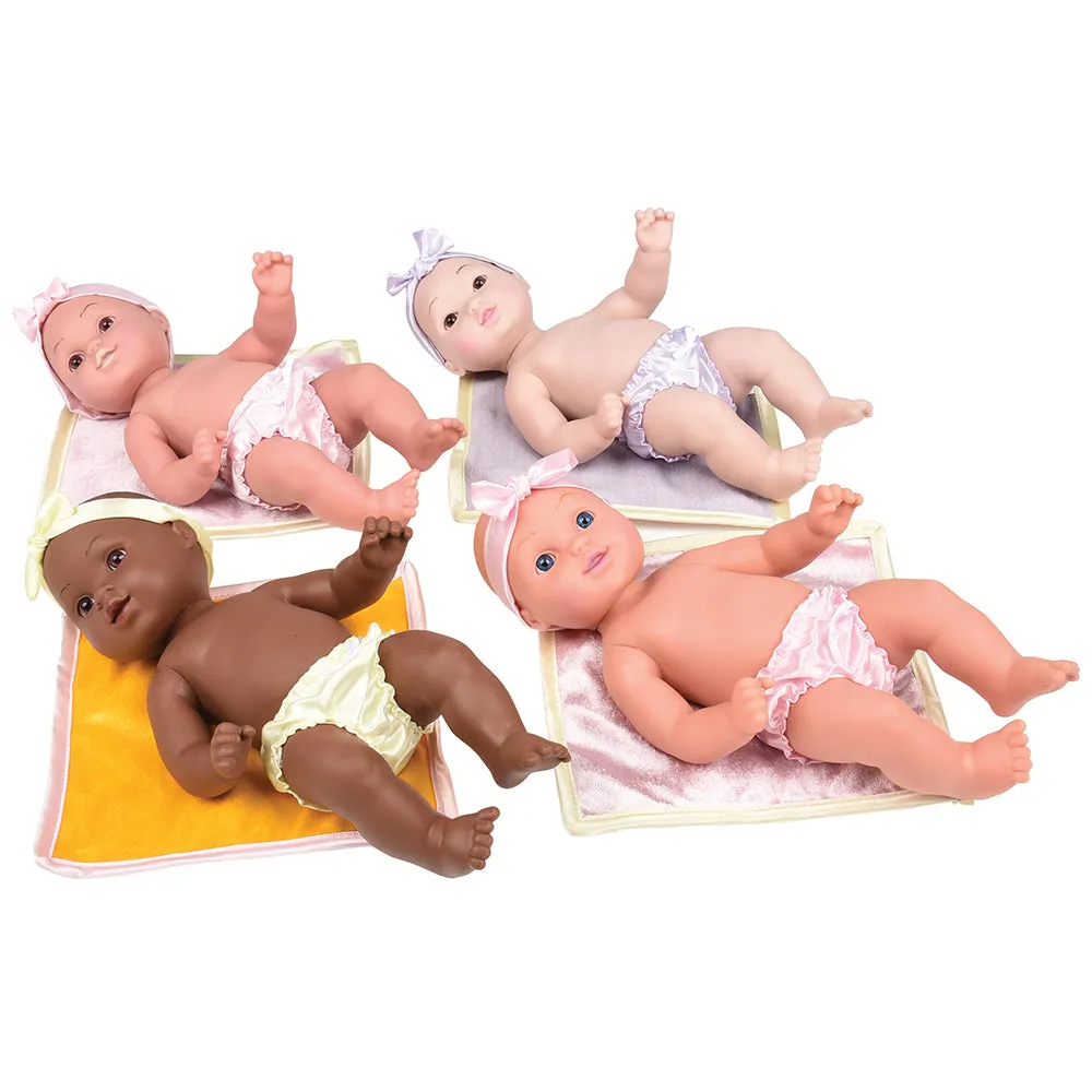 Multi-Ethnic Tender-Touch Baby Dolls | Set of 4 Realistic Dolls