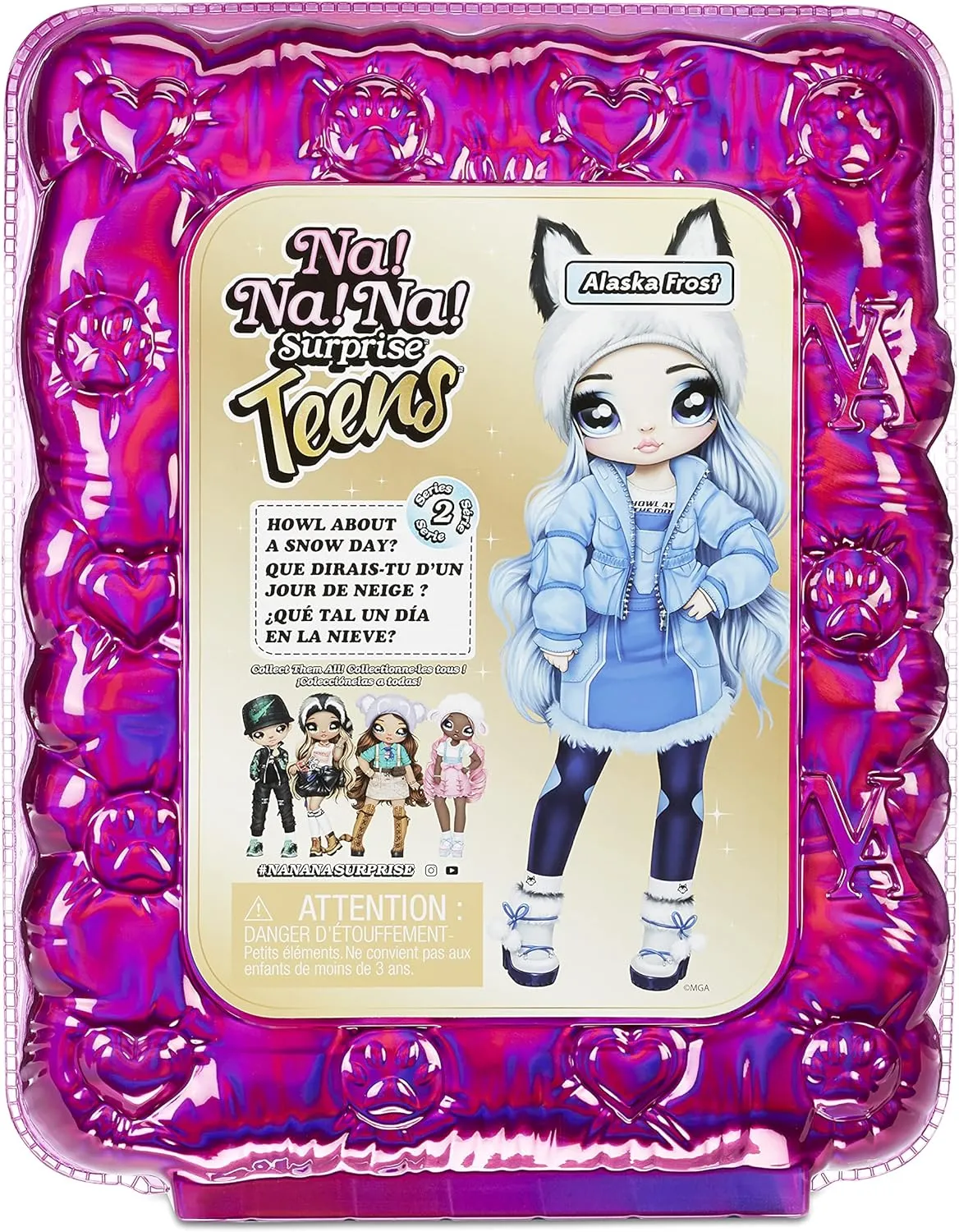 Na! Na! Na! Surprise Teens Fashion Doll - Collectable Wolf Inspired with Blue Hair
