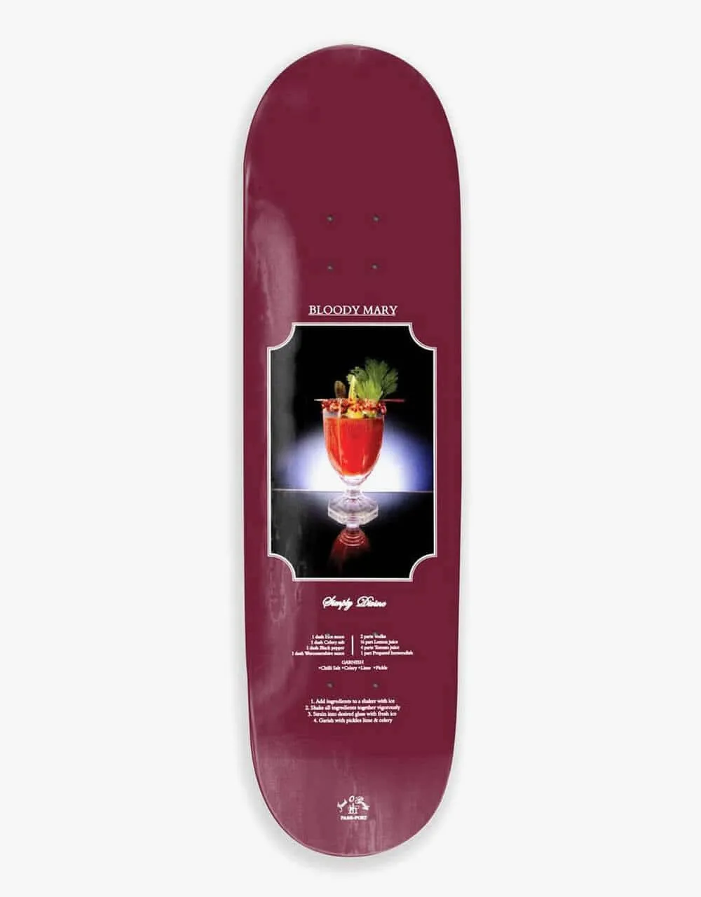 Pass Port O'Grady 'Bloody Mary' Cocktail Pro Series Skateboard Deck - 8.6"